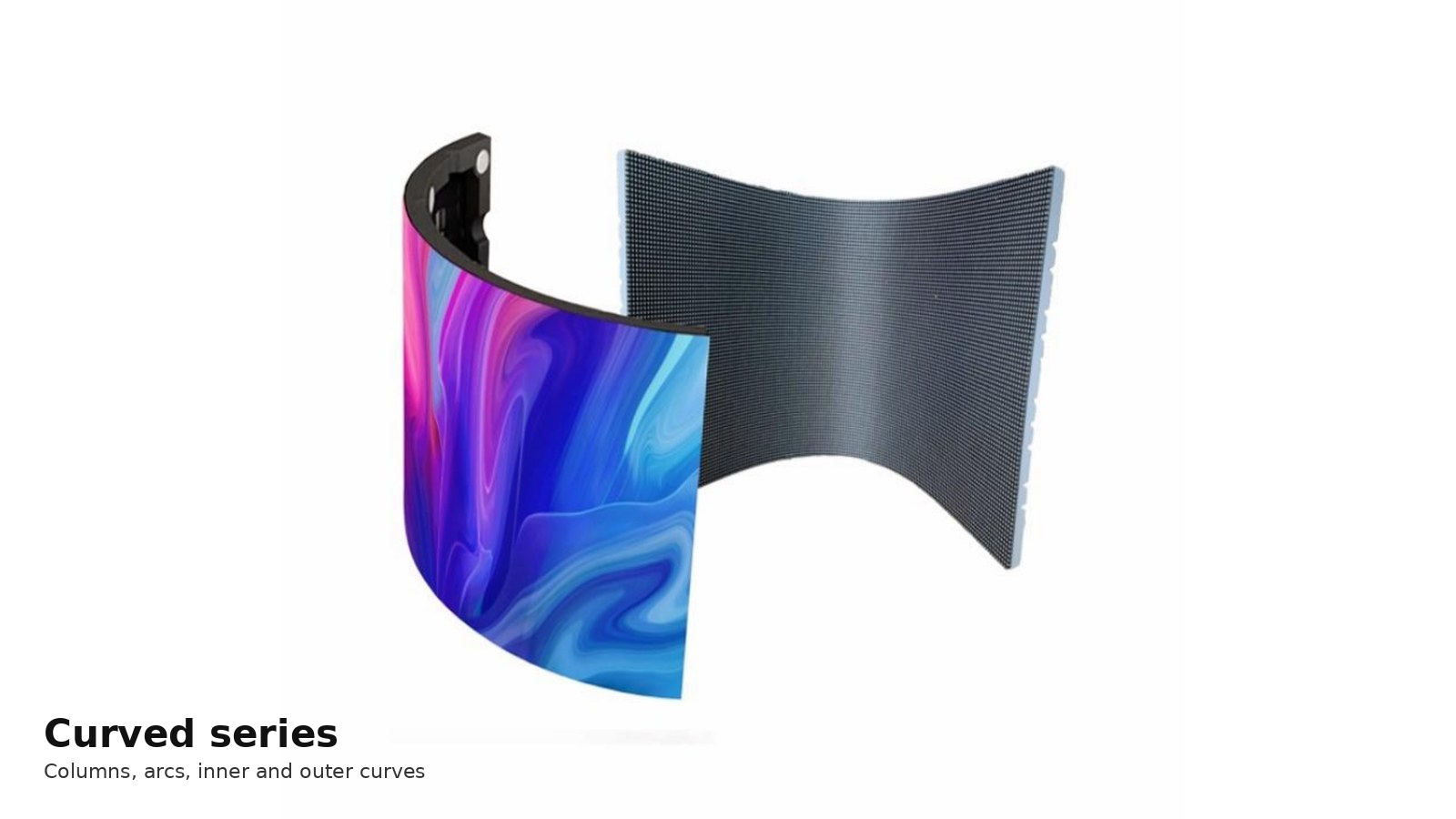 Curved series — Columns, arcs, inner and outer curves