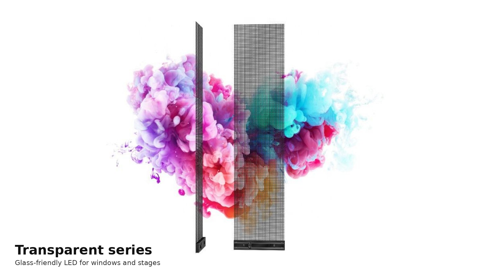 Transparent series — Glass-friendly LED for windows and stages