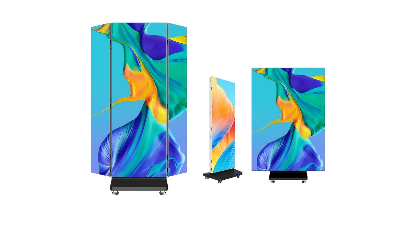 LED tri-fold screen