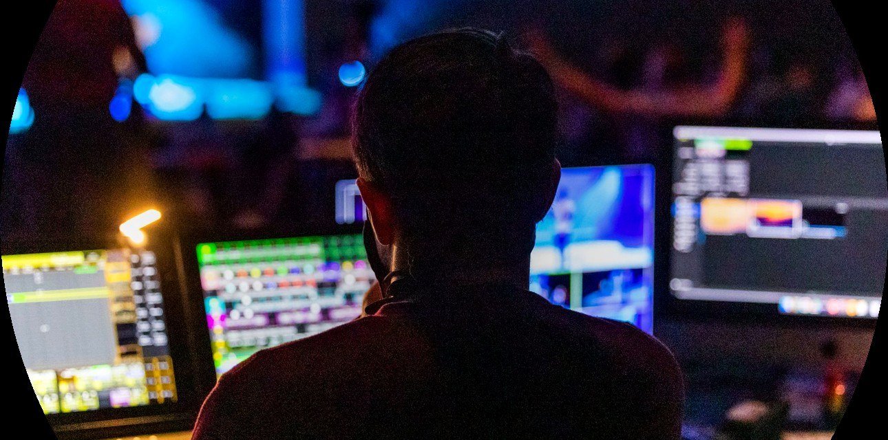 FOH control room for live LED video wall production timing specs